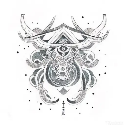 taurus constellation  tattoo design idea
