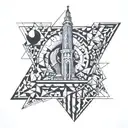 bostom pilgrim monument tattoo design idea