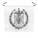 dive flag with Greek god Poseidon tattoo design idea