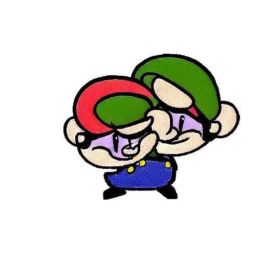 Mario bros  tattoo design idea