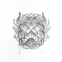 Cursive M tattoo design idea