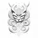 Cursive M tattoo design idea