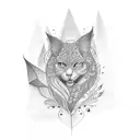 Cursive M tattoo design idea