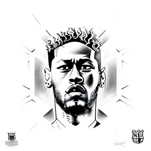 neymar jr love tattoo design idea