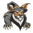 Bear Wizard tattoo design idea