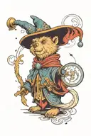 Wizard Bear tattoo design idea