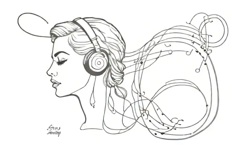 sorry I can't hear you, the music is to loud   tattoo design idea