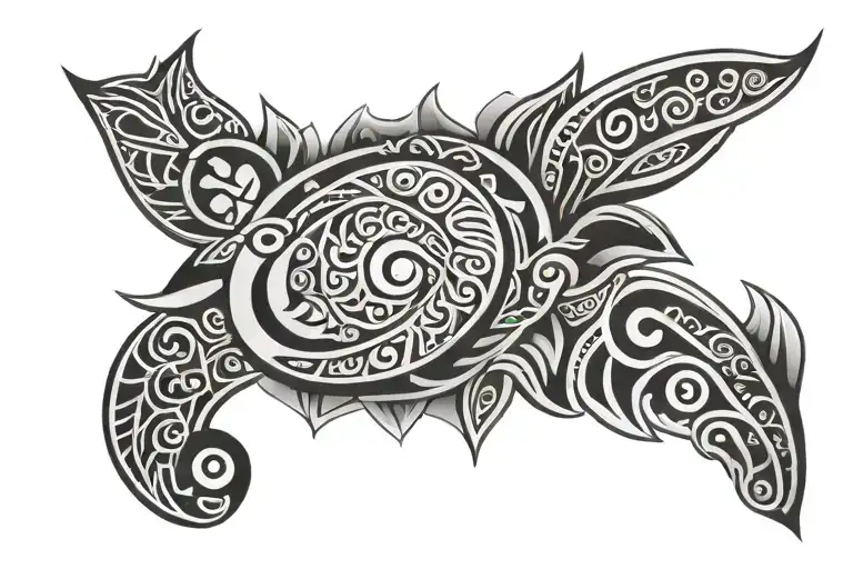 middle size linary maori tattoo on triceps  tattoo design idea