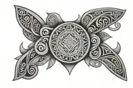 middle size linary maori tattoo on triceps  tattoo design idea