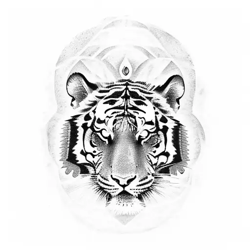 tiger eye  tattoo design idea