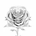 tiger and roses tattoo design idea