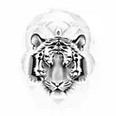 tiger eye  tattoo design idea