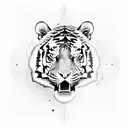 tiger eye  tattoo design idea