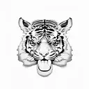 tiger eye  tattoo design idea
