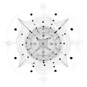 lines and dots tattoo with 5 dots representing 5 family members and lines representing life tattoo design idea