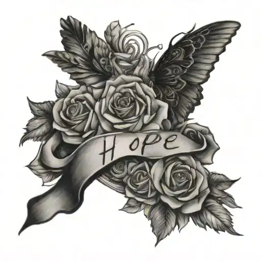 hope and trust the process hidden meaning tattoo design idea