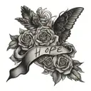 hope and trust the process hidden meaning tattoo design idea