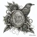hope and trust the process hidden meaning tattoo design idea