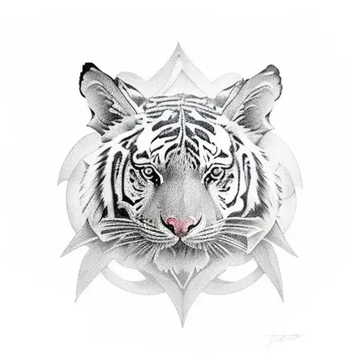 tete de tigre sur epaule , hibou et renard sur avant bras tattoo design idea