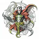 SPAWN character tattoo design idea