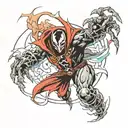 SPAWN character tattoo design idea