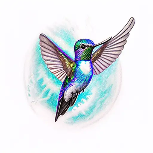 Hummingbird infinity 49 tattoo design idea