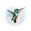 Hummingbird infinity 49 tattoo design idea