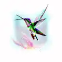 Hummingbird infinity 49 tattoo design idea