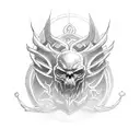 Combine elements from Elden Ring with gaming symbols tattoo design idea