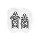 father and son tattoo design idea