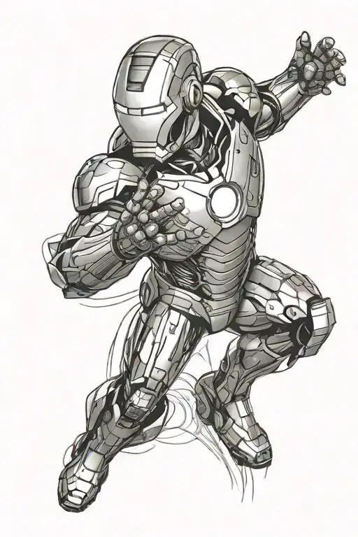 ironman tattoo design idea