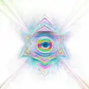 4th dimension and afterlife / energy / vibes / frequencies / vibrations / consciousness / perception tattoo design idea
