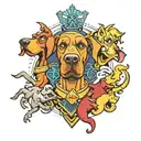 Scooby doo gang, the flash, a cross, PHILLIPHIANS 14:3 tattoo design idea