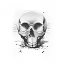 skull see no evil speak no evil hear no evil  tattoo design idea
