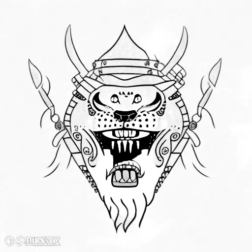 tai lung chained up in prison tattoo design idea