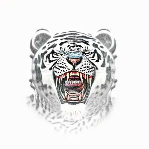 tai lung chained up in prison tattoo design idea