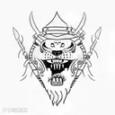 tai lung chained up in prison tattoo design idea