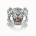 tai lung chained up in prison tattoo design idea