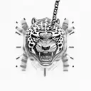 tai lung chained up in prison tattoo design idea