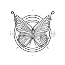 3 Butterfly tattoo design idea