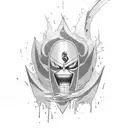 minazuki bankai bleach with blood tattoo design idea