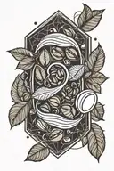 coffee bean tattoo design idea