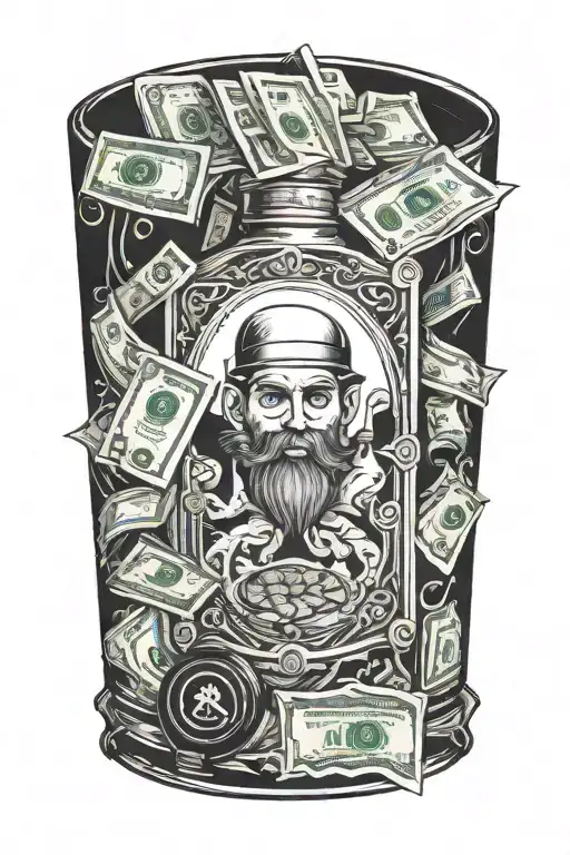 money whiskey game pc gamer tattoo design idea