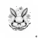 evil playboy bunny tattoo design idea