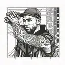 Eminem tattoo design idea