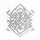 A dotwork tattoo featuring a labyrinth or maze, symbolizing the challenges and rewards of the client's pursuit of wealth tattoo design idea