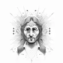 rostro de John Lennon  tattoo design idea