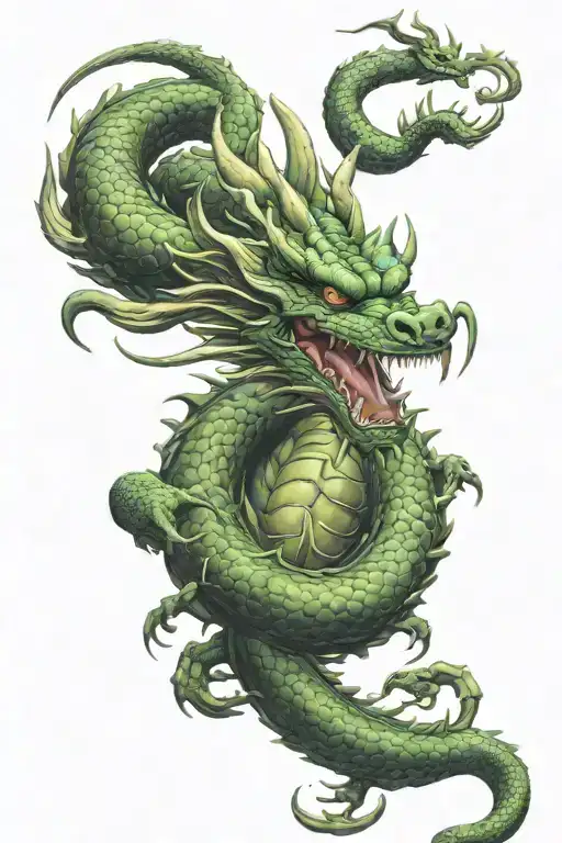 Shenron Dragon tattoo design idea