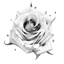rose spines  tattoo design idea