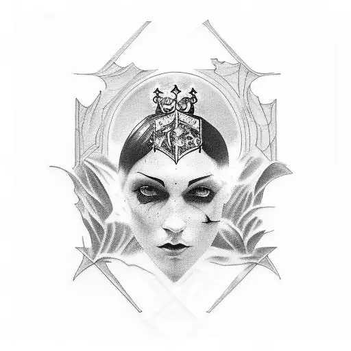 psalm 23 gothic tattoo design idea